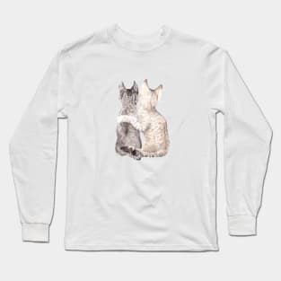 Tabby Cat Best Friends Long Sleeve T-Shirt